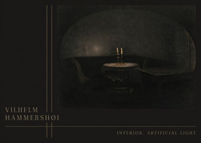 Vilhelm Hammershøi Interior. Artificial Light No3 - Póster