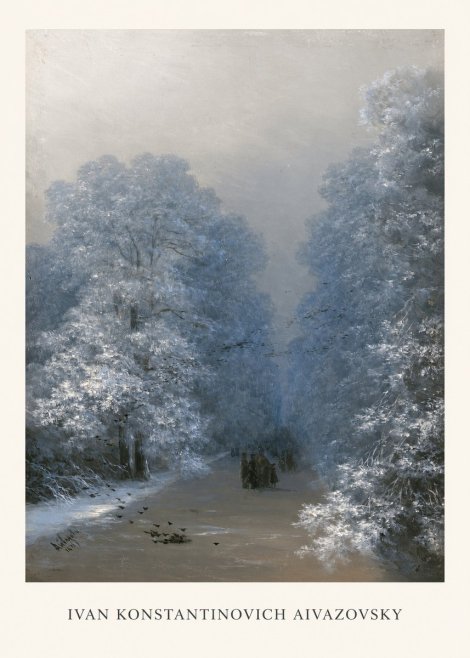 Ivan Konstantinovich Aivazovsky Winter Forest No1 - Póster