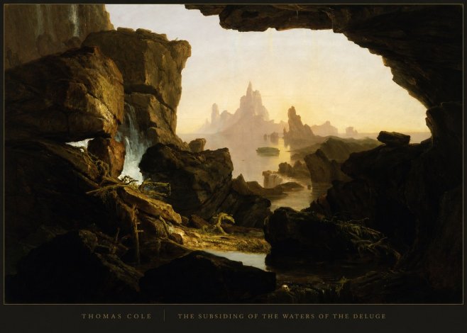 Thomas Cole The Subsiding of the Waters of the Deluge I No4 - Póster