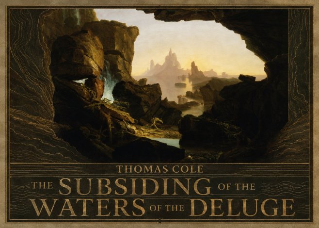 Thomas Cole The Subsiding of the Waters of the Deluge I No5 - Póster