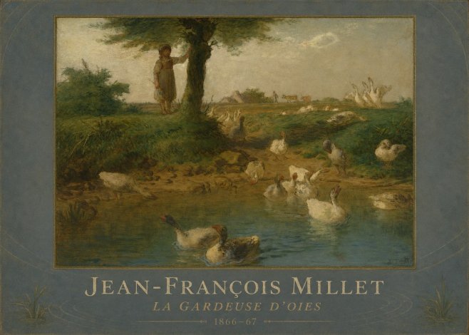 Jean-François Millet La Gardeuse D'oies No3 - Póster