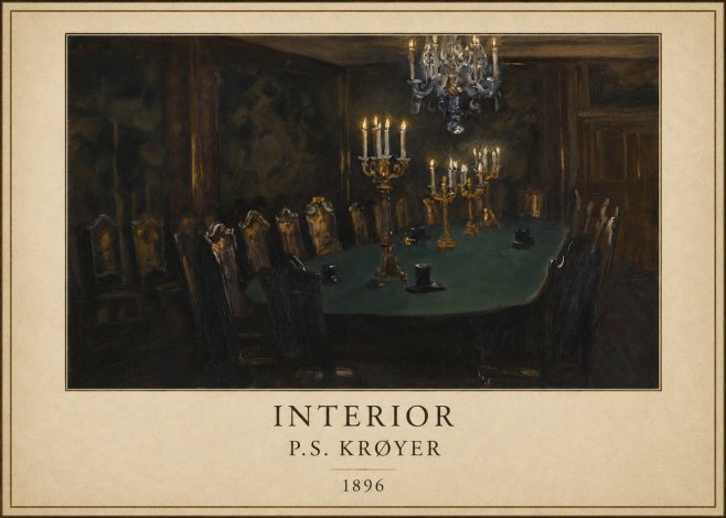 P.S. Krøyer Interior No6 - Póster