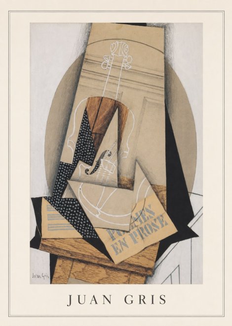 Juan Gris Poèmes En Prose No3 - Póster