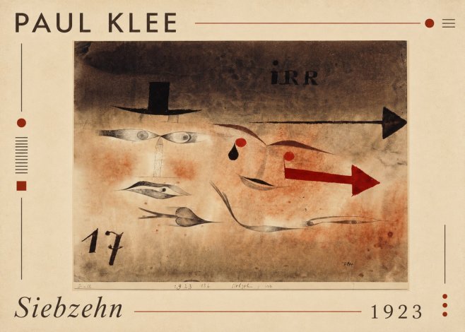 Paul Klee Siebzehn, Irr No1 - Póster