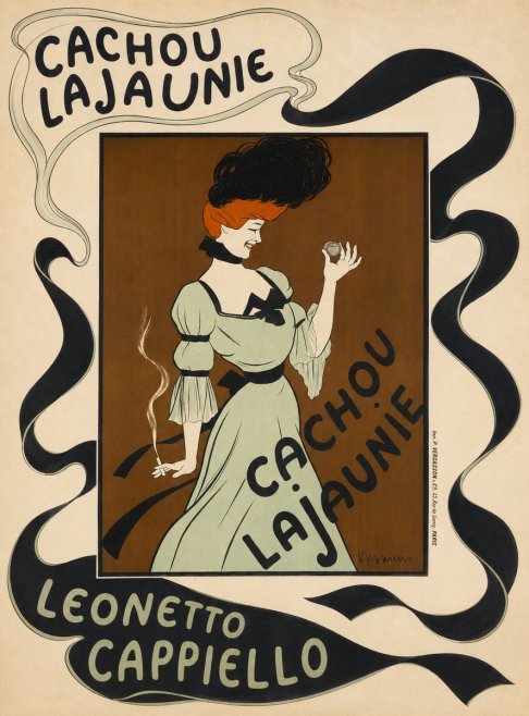 Leonetto Cappiello Cachou Lajaunie No5 - Póster