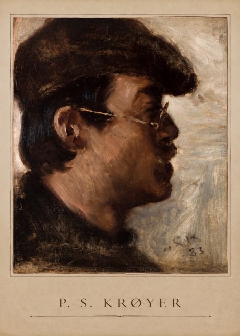 P.S. Krøyer Self-portrait with a Cap No1 - Póster