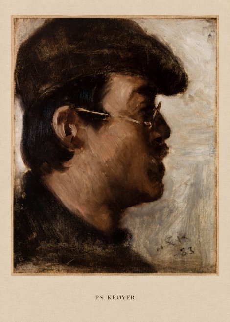 P.S. Krøyer Self-portrait with a Cap No5 - Póster