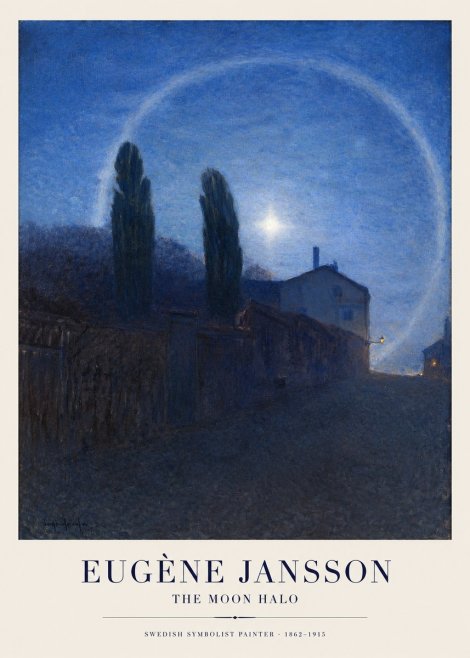 Eugène Jansson The Moon Halo No1 - Póster
