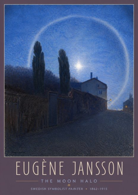 Eugène Jansson The Moon Halo No3 - Póster