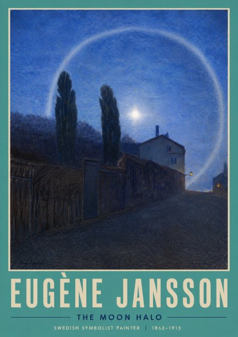Eugène Jansson The Moon Halo No4 - Póster