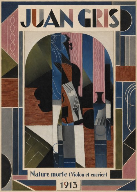 Juan Gris Nature Morte (Violon Et Encrier) No1 - Póster