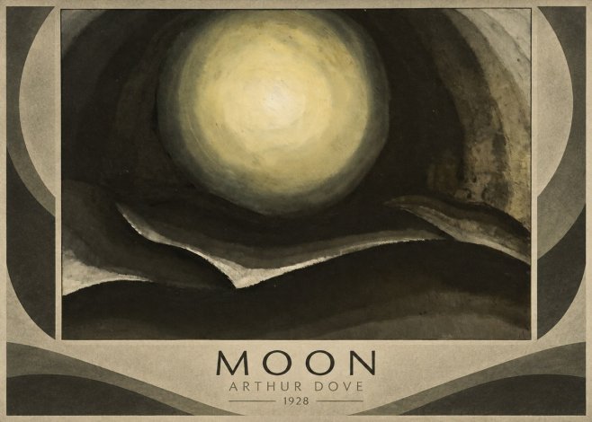 Arthur Dove Moon No1 - Póster