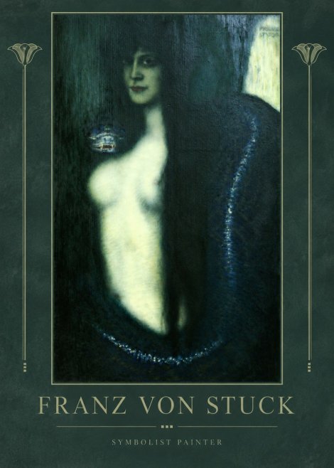 Franz von Stuck Die Sünde No2 - Póster