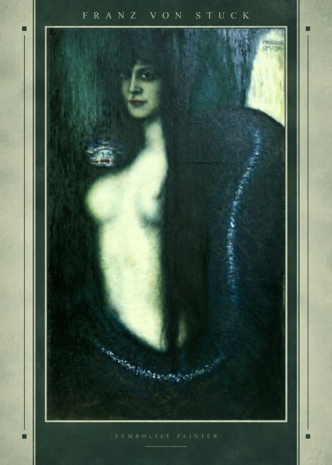 Franz von Stuck Die Sünde No4 - Póster