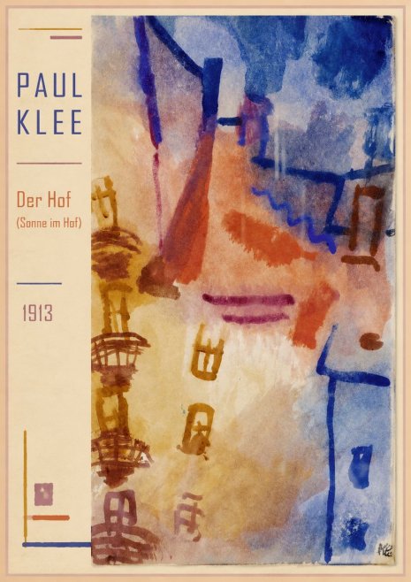 Paul Klee Der Hof (Sonne Im Hof) No1 - Póster