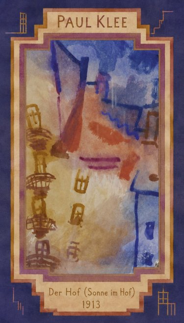 Paul Klee Der Hof (Sonne Im Hof) No2 - Póster