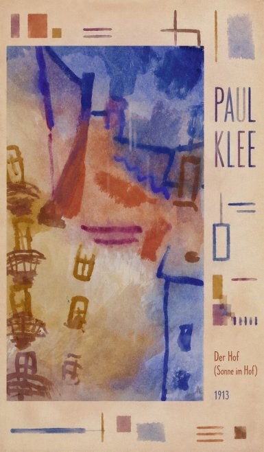 Paul Klee Der Hof (Sonne Im Hof) No4 - Póster