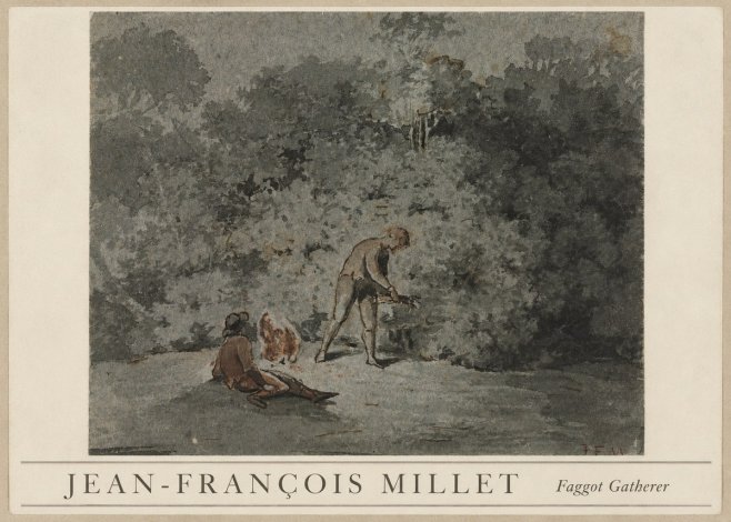 Jean-François Millet Faggot Gatherer No3 - Póster