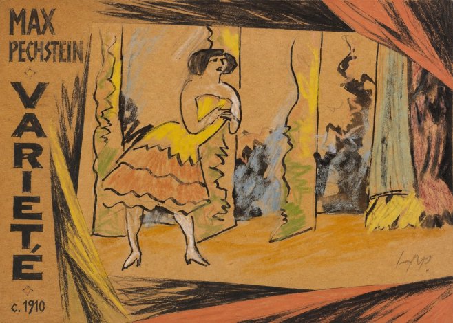 Max Pechstein Varieté No4 - Póster