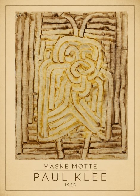 Paul Klee Maske Motte No1 - Póster