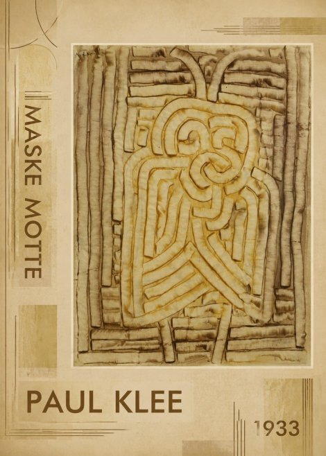 Paul Klee Maske Motte No2 - Póster