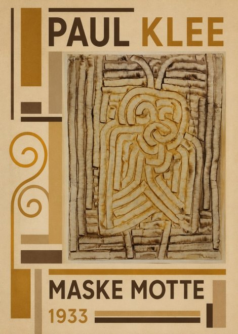 Paul Klee Maske Motte No3 - Póster