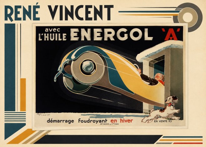 René Vincent Energol 'A' No3 - Póster