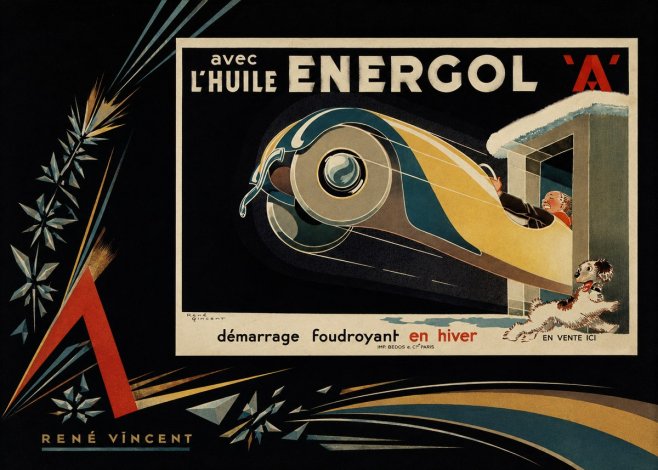 René Vincent Energol 'A' No6 - Póster