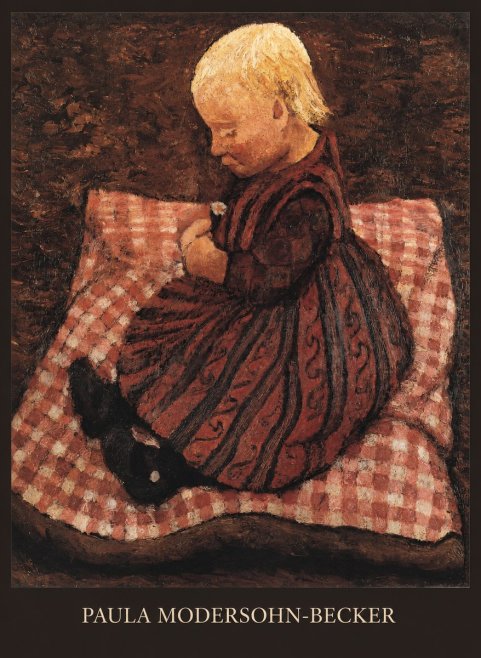 Paula Modersohn-Becker Girl with Flower No6 - Póster