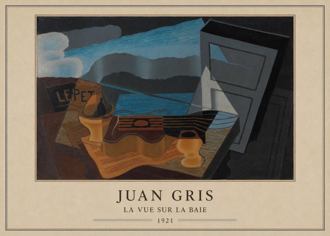 Juan Gris La Vue Sur La Baie No4 - Póster