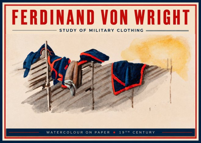 Ferdinand von Wright Study of Military Clothing No2 - Póster