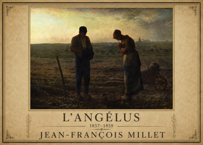 Jean-François Millet L'angélus III No1 - Póster