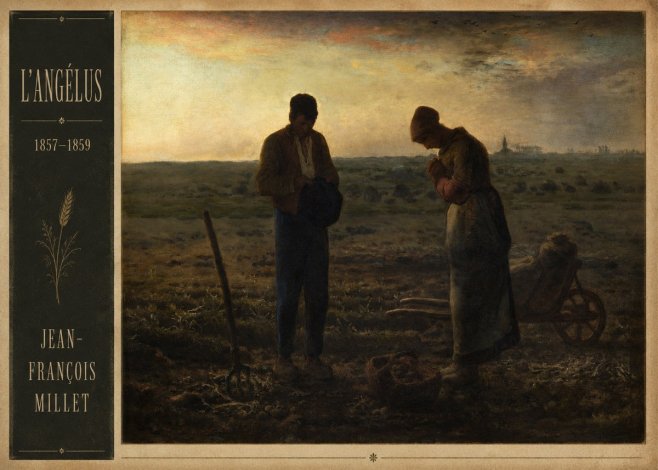Jean-François Millet L'angélus III No2 - Póster