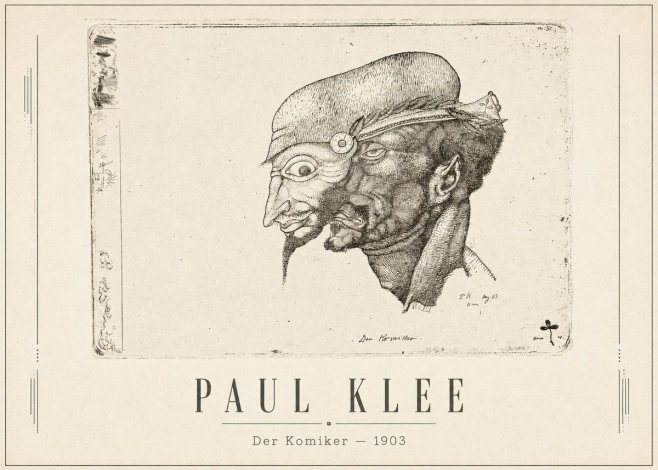 Paul Klee Der Komiker No1 - Póster