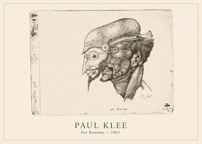Paul Klee Der Komiker No4 - Póster