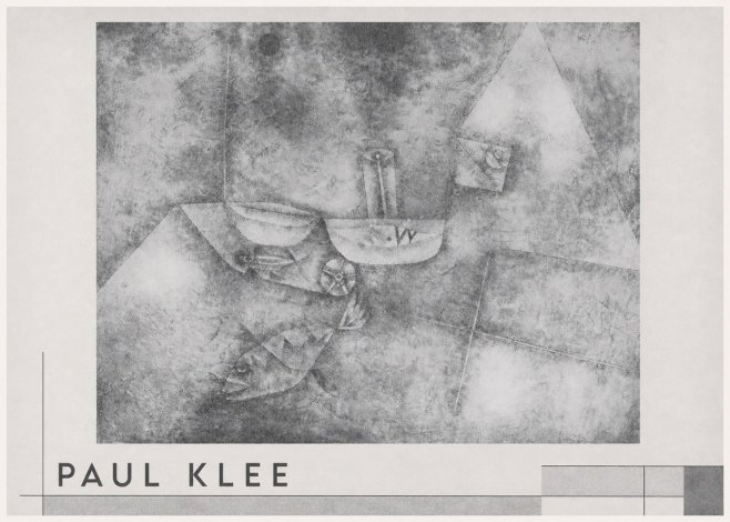 Paul Klee Boats at the Shore No3 - Póster