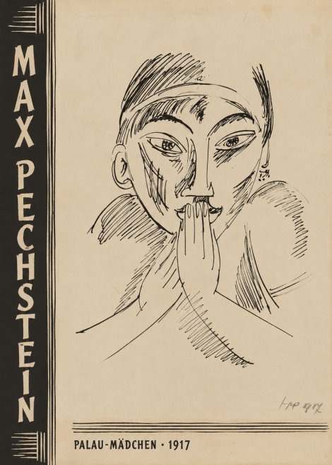 Max Pechstein Palau-mädchen No3 - Póster