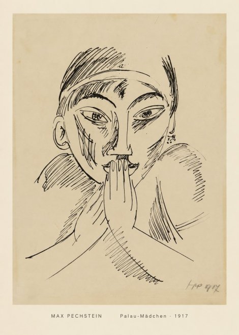 Max Pechstein Palau-mädchen No4 - Póster