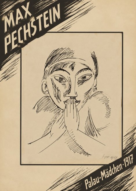 Max Pechstein Palau-mädchen No5 - Póster