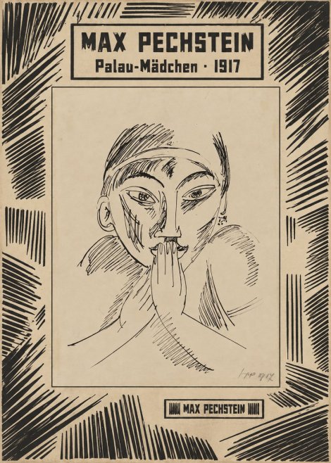 Max Pechstein Palau-mädchen No6 - Póster