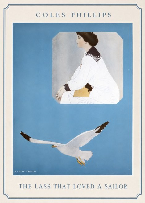 Coles Phillips The Lass That Loved a Sailor No1 - Póster