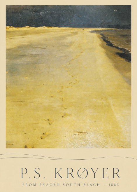 P.S. Krøyer From Skagen South Beach No3 - Póster