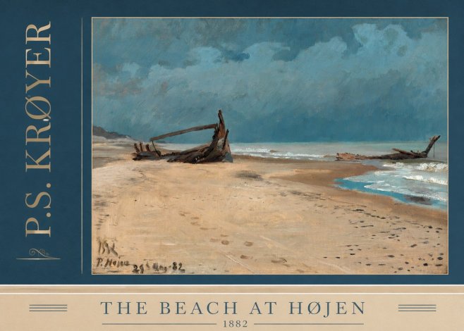 P.S. Krøyer The Beach at Højen No2 - Póster