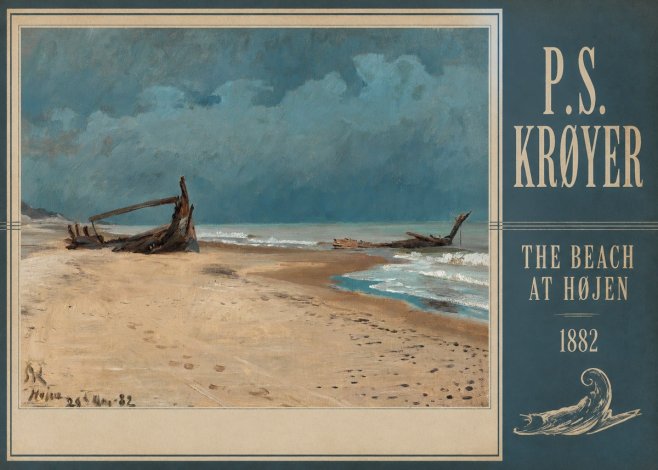 P.S. Krøyer The Beach at Højen No3 - Póster