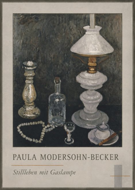 Paula Modersohn-Becker Stillleben Mit Gaslampe No1 - Póster