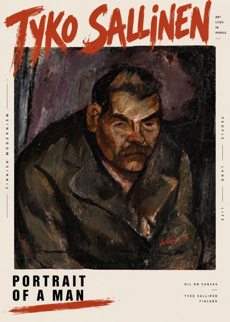 Tyko Sallinen Portrait of a Man V No2 - Póster