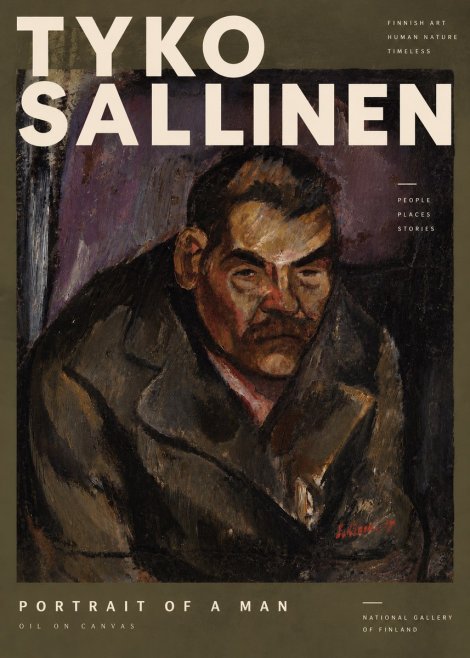 Tyko Sallinen Portrait of a Man V No4 - Póster