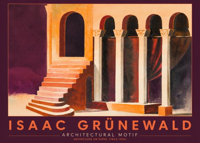 Isaac Grünewald Architectural Motif III No2 - Póster