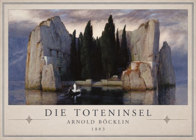 Arnold Böcklin Die Toteninsel V No1 - Póster