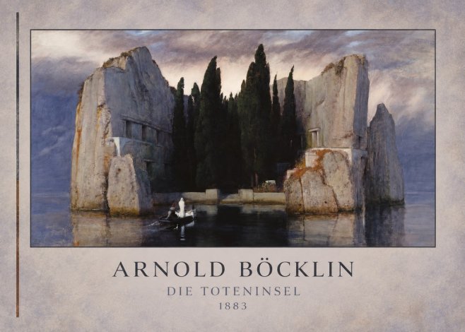 Arnold Böcklin Die Toteninsel V No3 - Póster